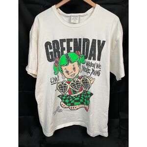Green Day Graphic Tee Men’s Large Comfort Wash Cotton
